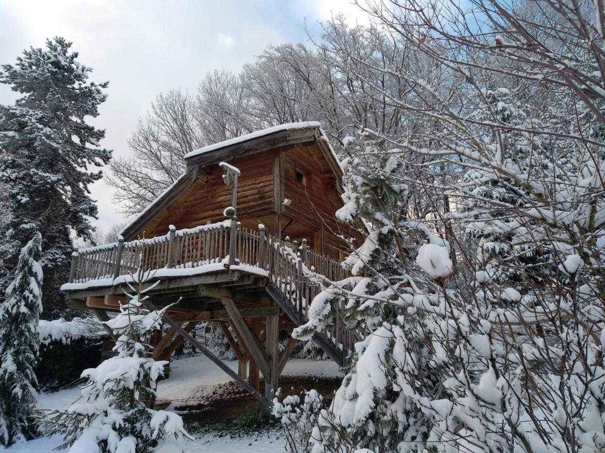 La Cabane à l'Orée des Bornes Évires Extérieur photo