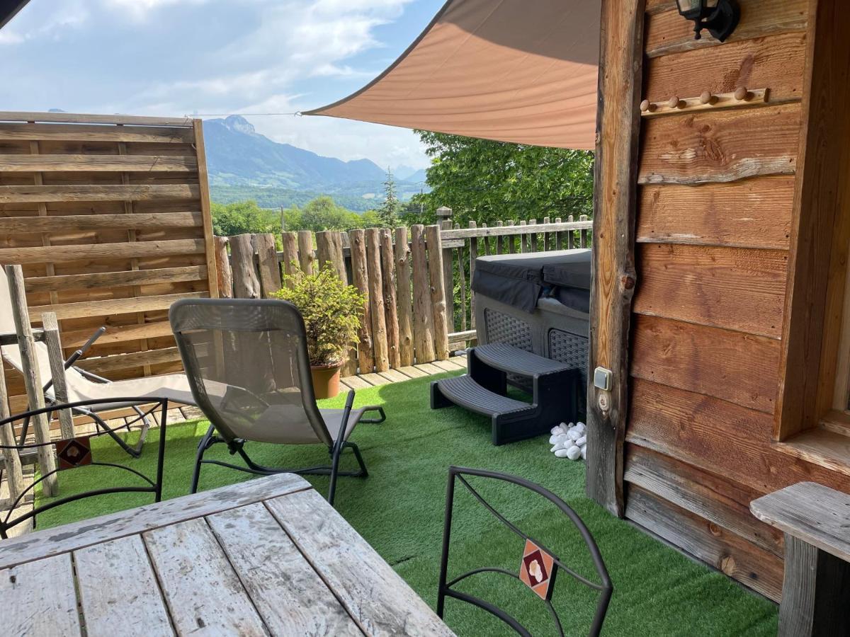 La Cabane à l'Orée des Bornes Évires Extérieur photo